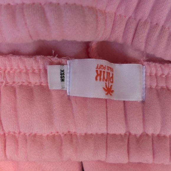 Pink palm puff sweatpants - Picture 2 of 2